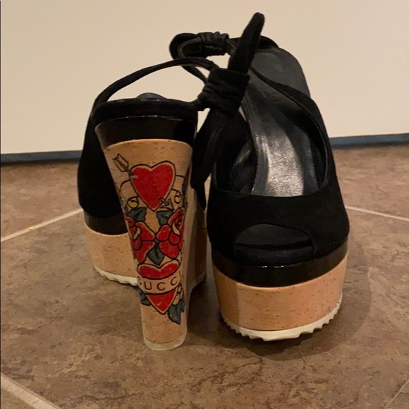 Gucci ♥️ Very Rare! Gucci Wedge tattoo - Picture 2 of 6